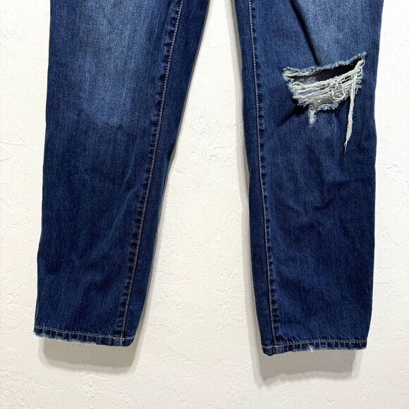 Rewash Jeans High Rise Vintage Reunion Distressed Denim Dark Wash Women sz 5 - Picture 3 of 7